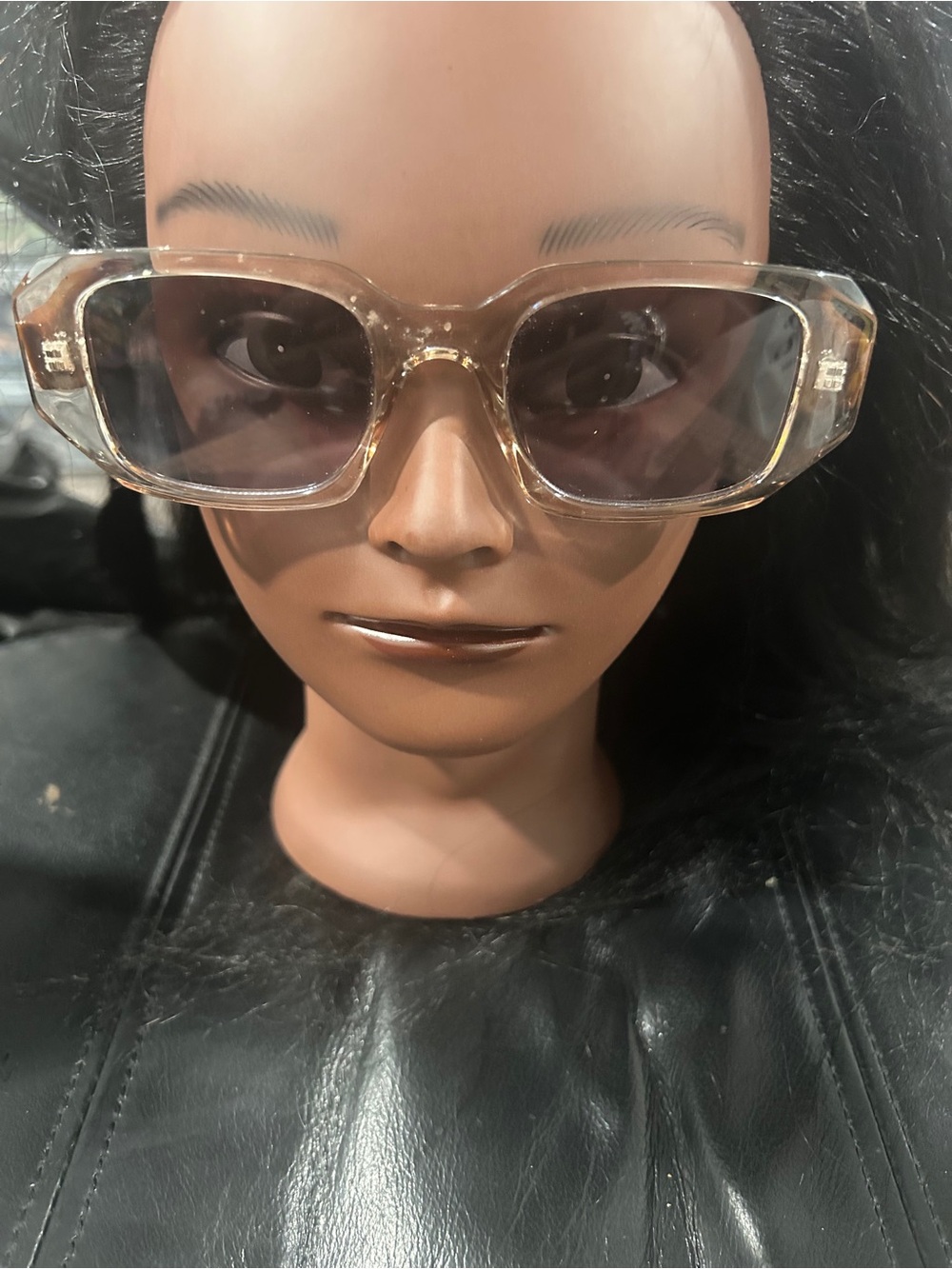 Transparent Frame Brown Lens Women's Sunglasses
